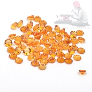 2.5mm Round Cut Citrine Loose Gemstone, Natural Yellow Citrine Gemstones, 2.5mm Round cut Yellow color Citrine gemstone, 2.5mm round Citrine