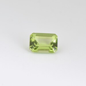 Natural Green Peridot Calibrated Size 6x8mm Octagon Faceted Cut Green Color Top Quality Loose Gemstone