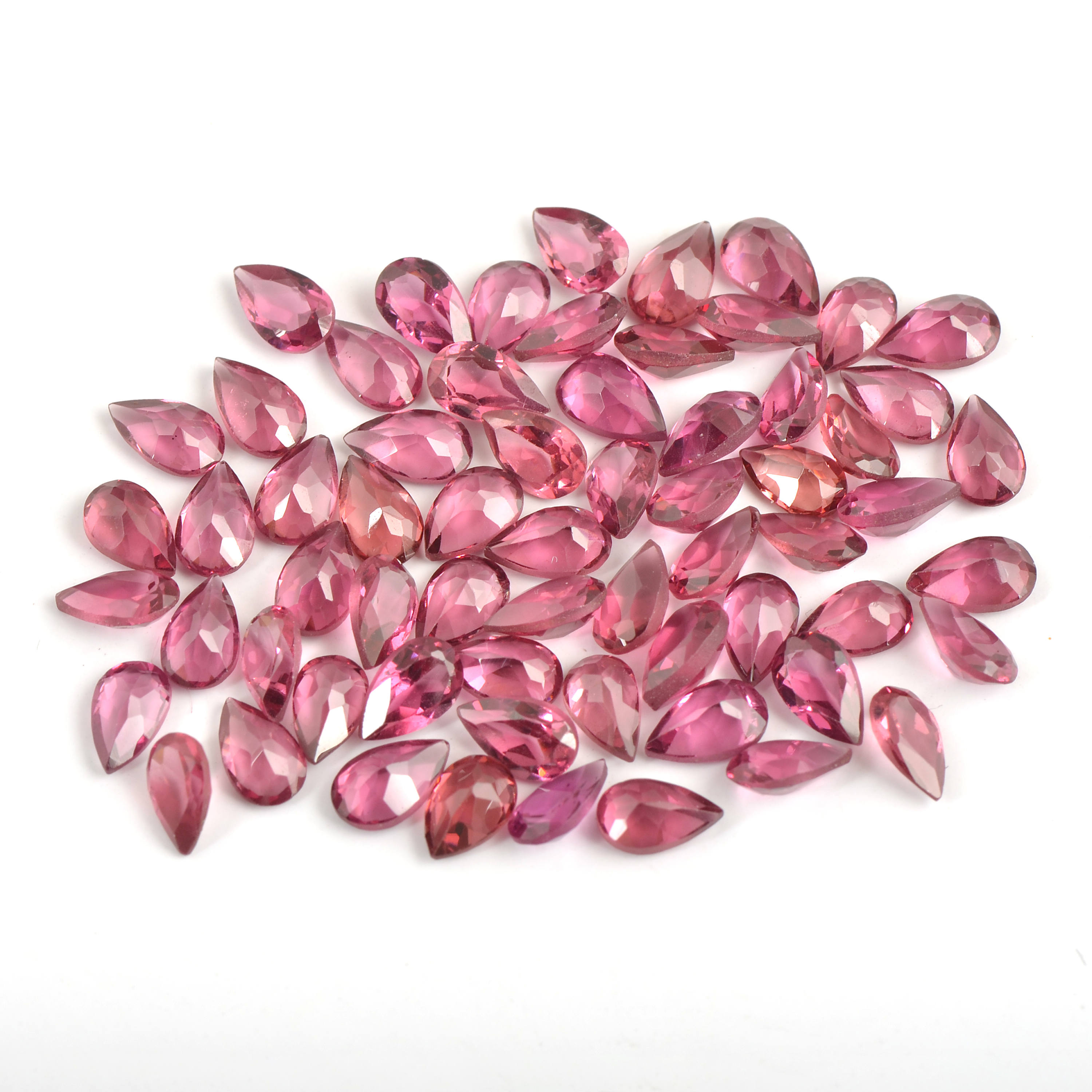 Pear Cut Pink Rhodolite Garnet 4x3mm, 5x3mm, 6x4mm, 7x5mm Size Loose ...