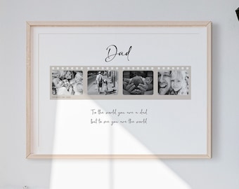 Christmas gift for dad - Personalised Print for Dad - Father's Day Gifts - Photo family gift - Dad gift - Gift from kids - Daddy print
