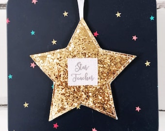 Teacher gift - Star teacher -  Thank you teacher gift - Star gift - End of term gift - Personalised teacher gift - Thank you teacher -