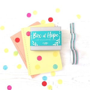 Caixa de Esperança - Cartões de Escritura - Cartões de incentivo cristão - Cartões de incentivo - Presentes para ela - Postagem feliz - Presente de Dia das Mães
