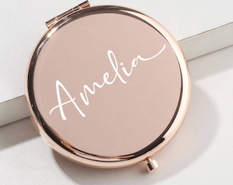 Compact mirror - Personalised mirror - Pocket mirror - Foldable mirror - Gifts for teens - Make up gift - Gift for bride - Bride mirror