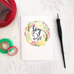 Joy to the World Christmas Card - Christmas Card Sets - Christian card - Christian Gifts UK