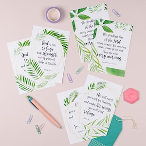 Set van 6 bemoedigende ansichtkaarten - Postkaartenpakket - Christelijke ansichtkaarten - Bemoedigende ansichtkaarten - Ansichtkaarten - Happy Post - Gifts for Her