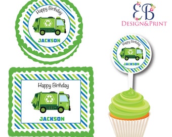 garbage truck cake etsy