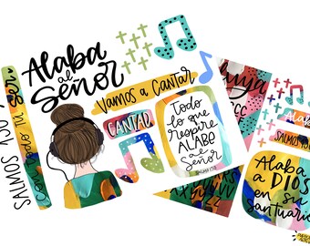 Salmos 150, Bible Journaling Printable, Digital Print,