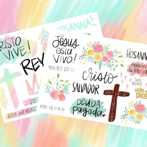 Jesus Vive, La Resureccion  Bible Journaling Printable, ESPAÑOL Digital Print,