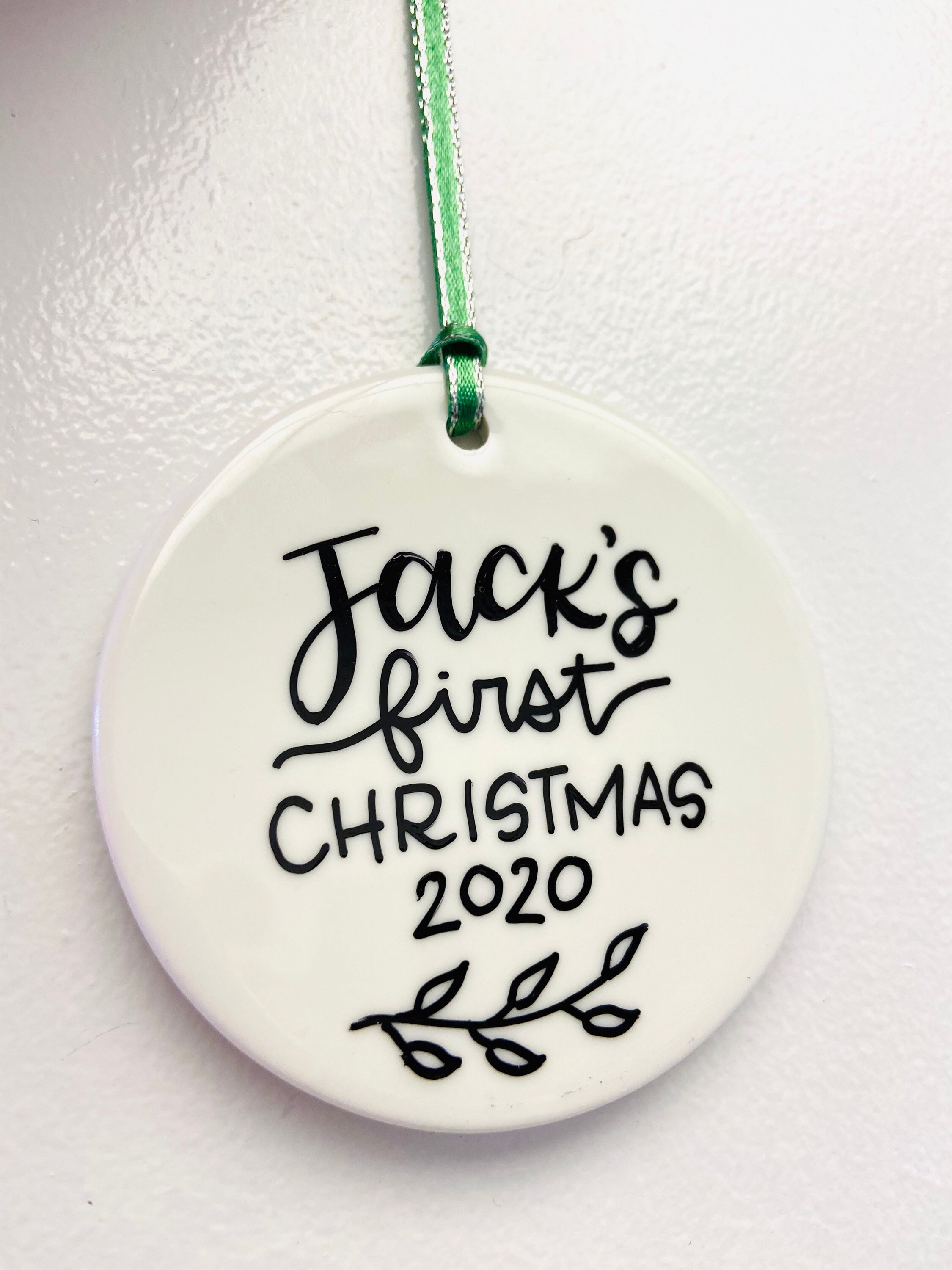Custom Ornament Personalized Name Christmas Tree Ornament 2020 Etsy