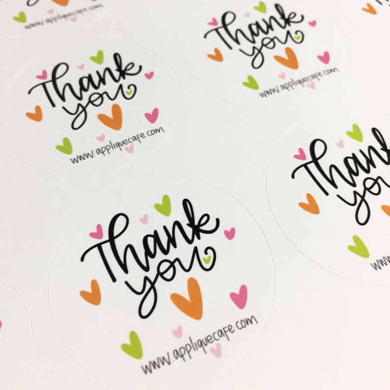 thank you for shopping stickers