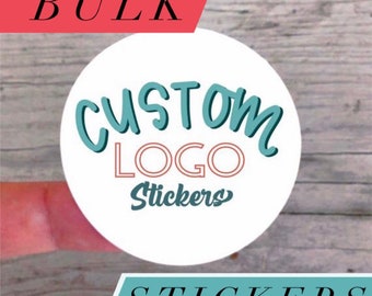 Circle Logo Stickers  Business Stickers Round Logo Labels Packaging Stickers Custom Logo Stickers