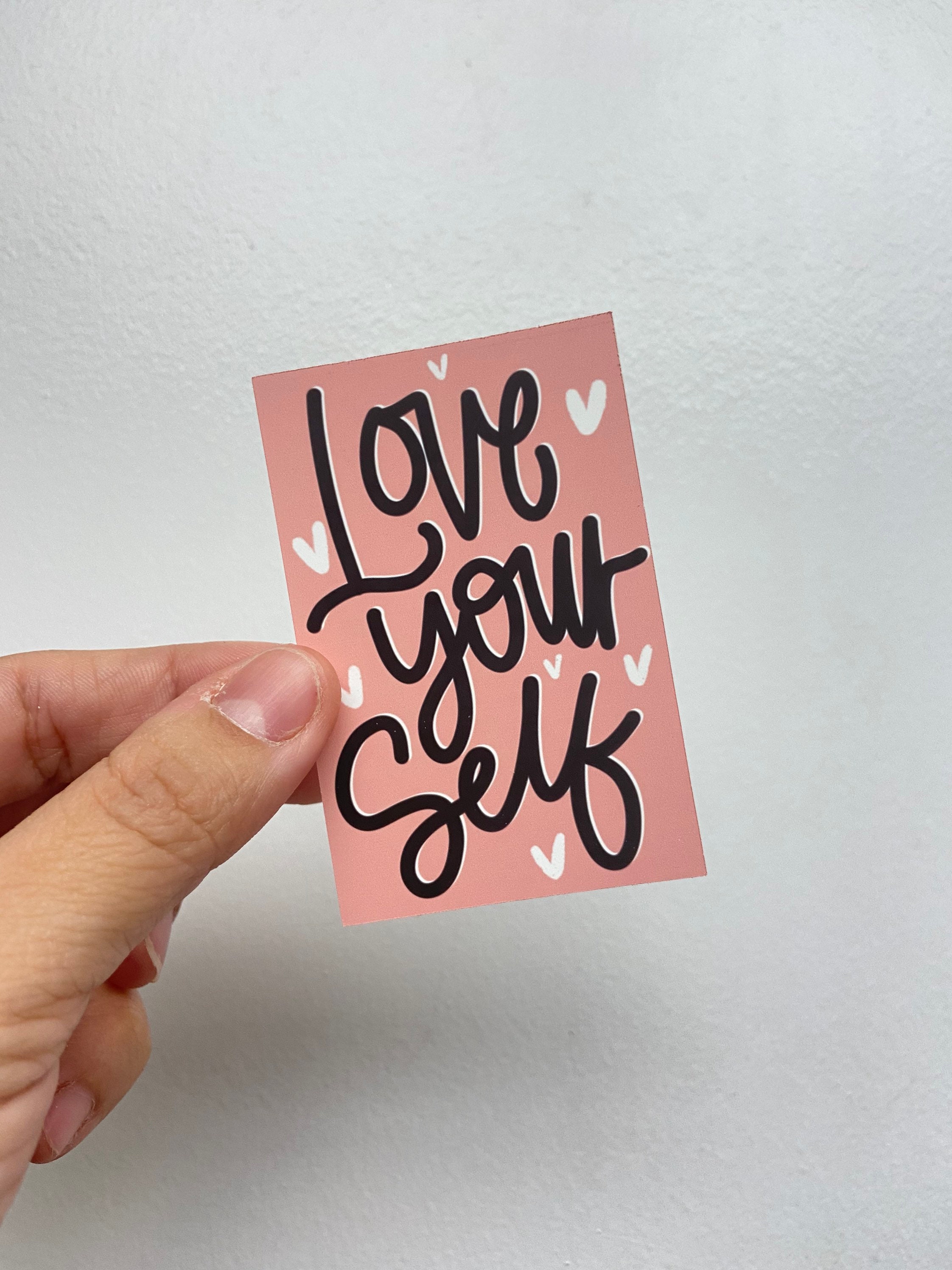 Love yourself sticker laptop stickers statement sticker die Etsy