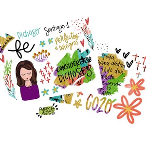 Santiago 1, Bible Journaling ESPAÑOL Printable, Digital Print,