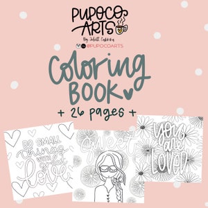 PupocoARTS Digital Coloring Book / Procreate / Instant Download / Coloring Pages