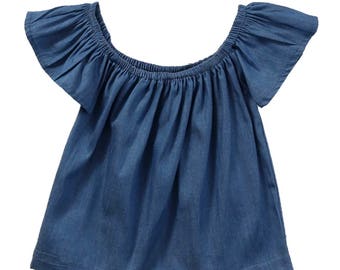 Becca Denim off shoulder top