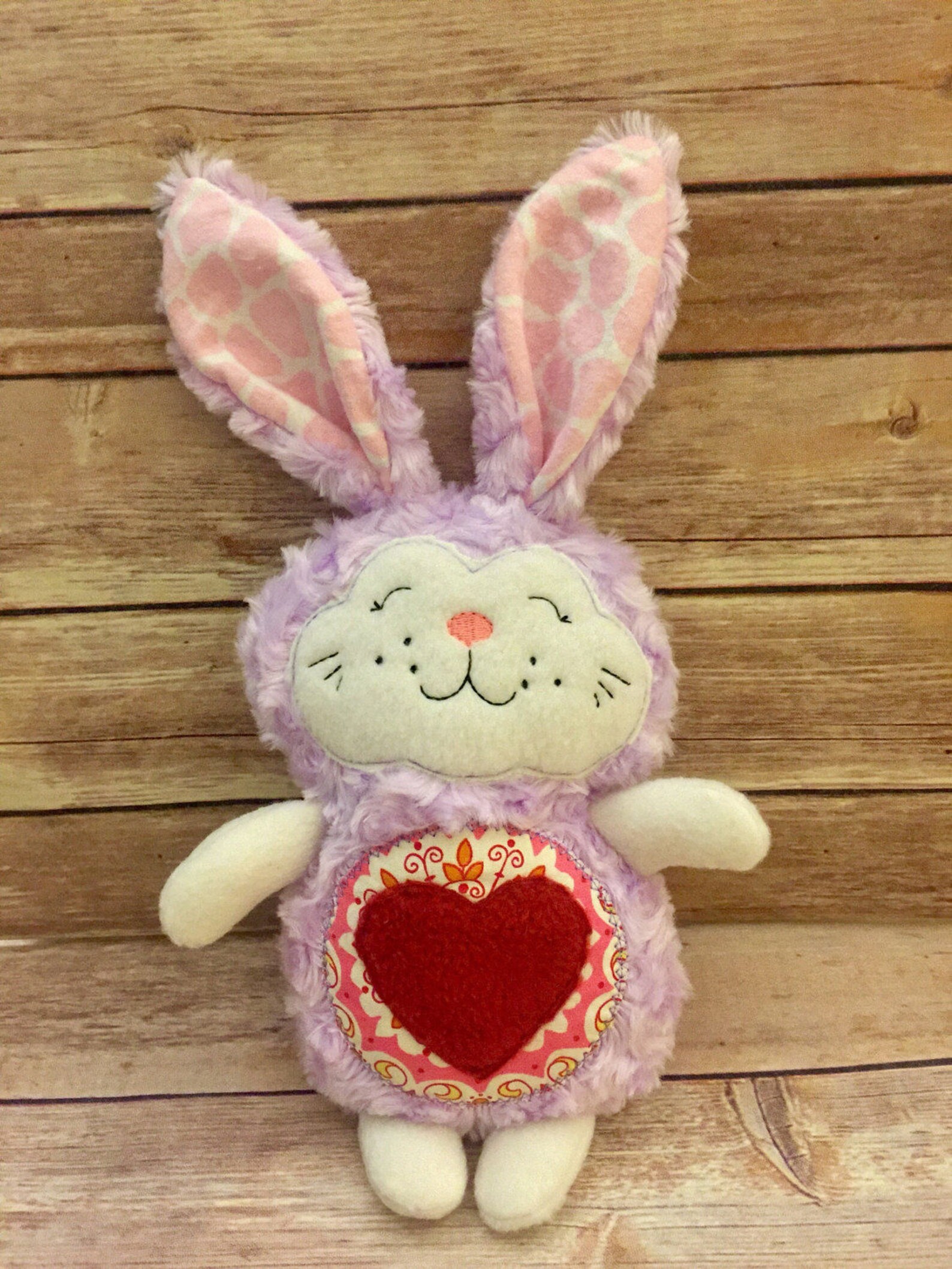 Handmade Bunny Personalized Plushie Embroidered Rabbit Etsy