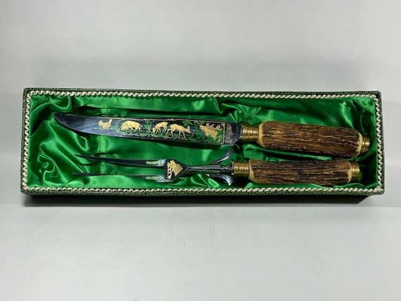 カービングナイフセット othello anton wingen jr 鹿の角