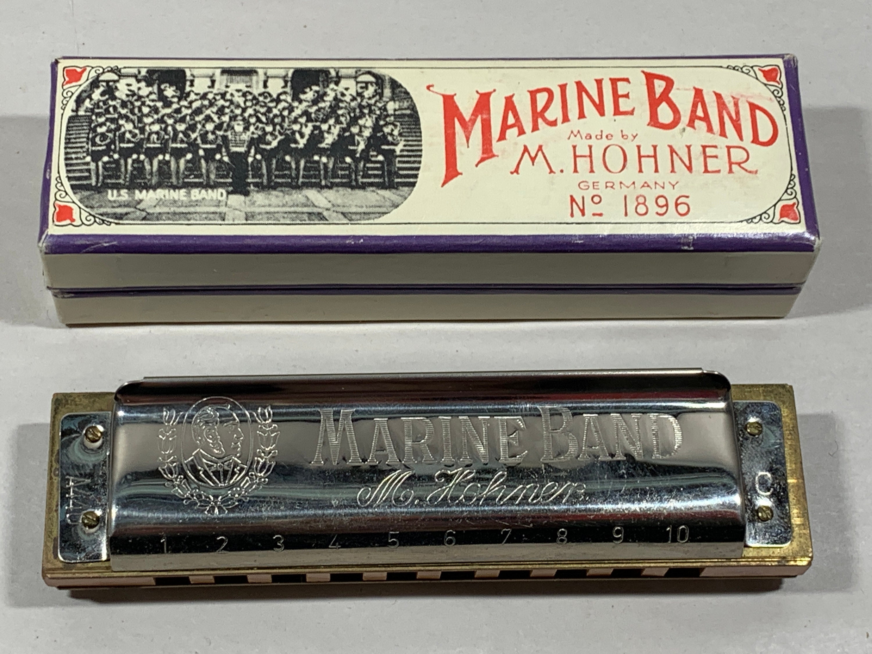 Hohner Marine Band in G Natural Minor 1896, Harmónica