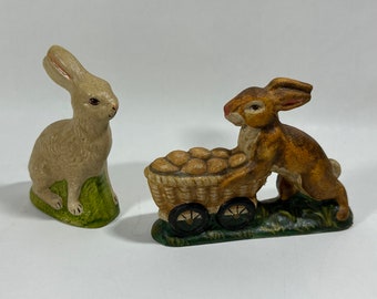 Vaillancourt Chalkware Rabbits #654 #724 Sold Individually