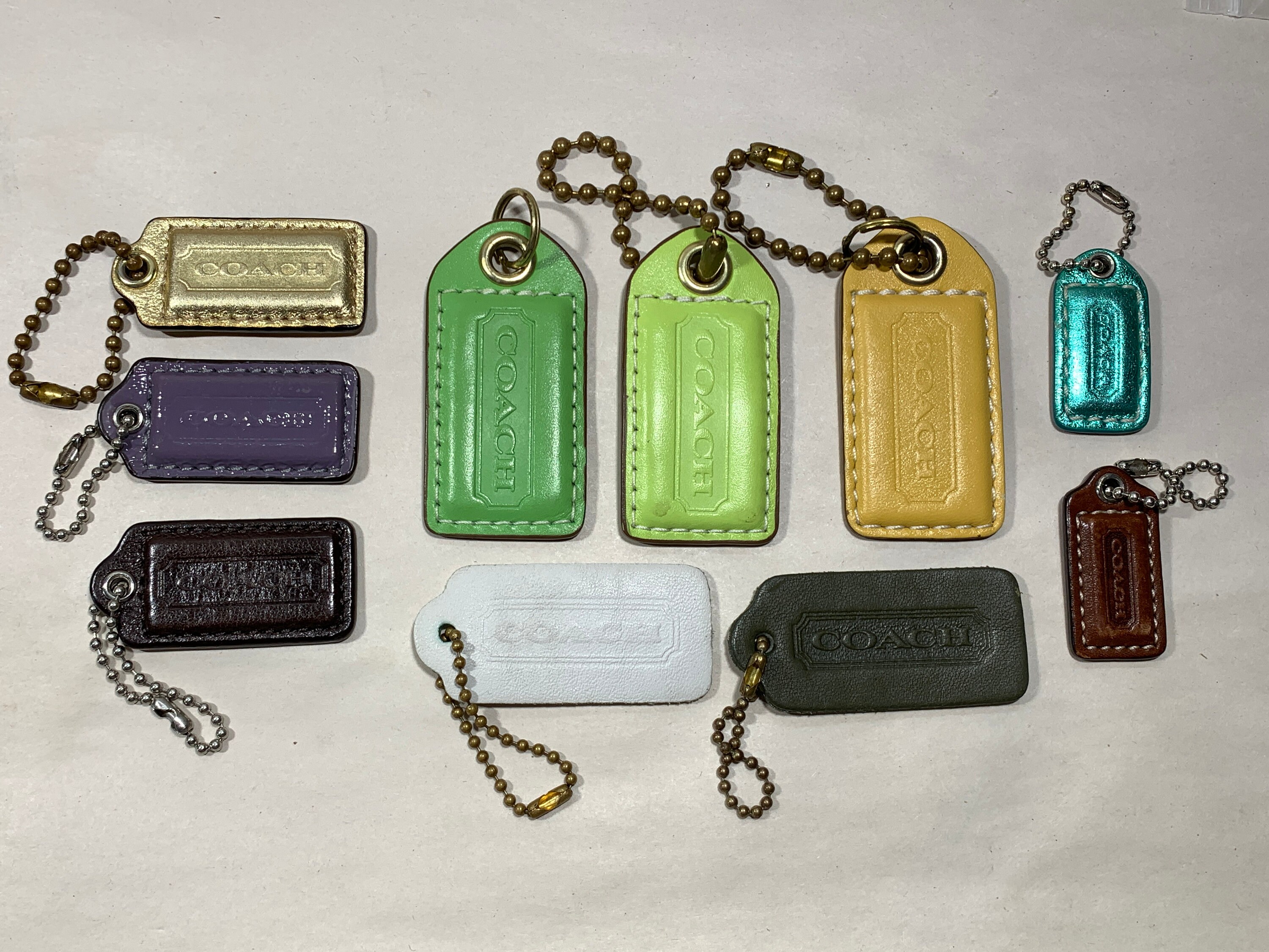 Coach bag tag Clearance