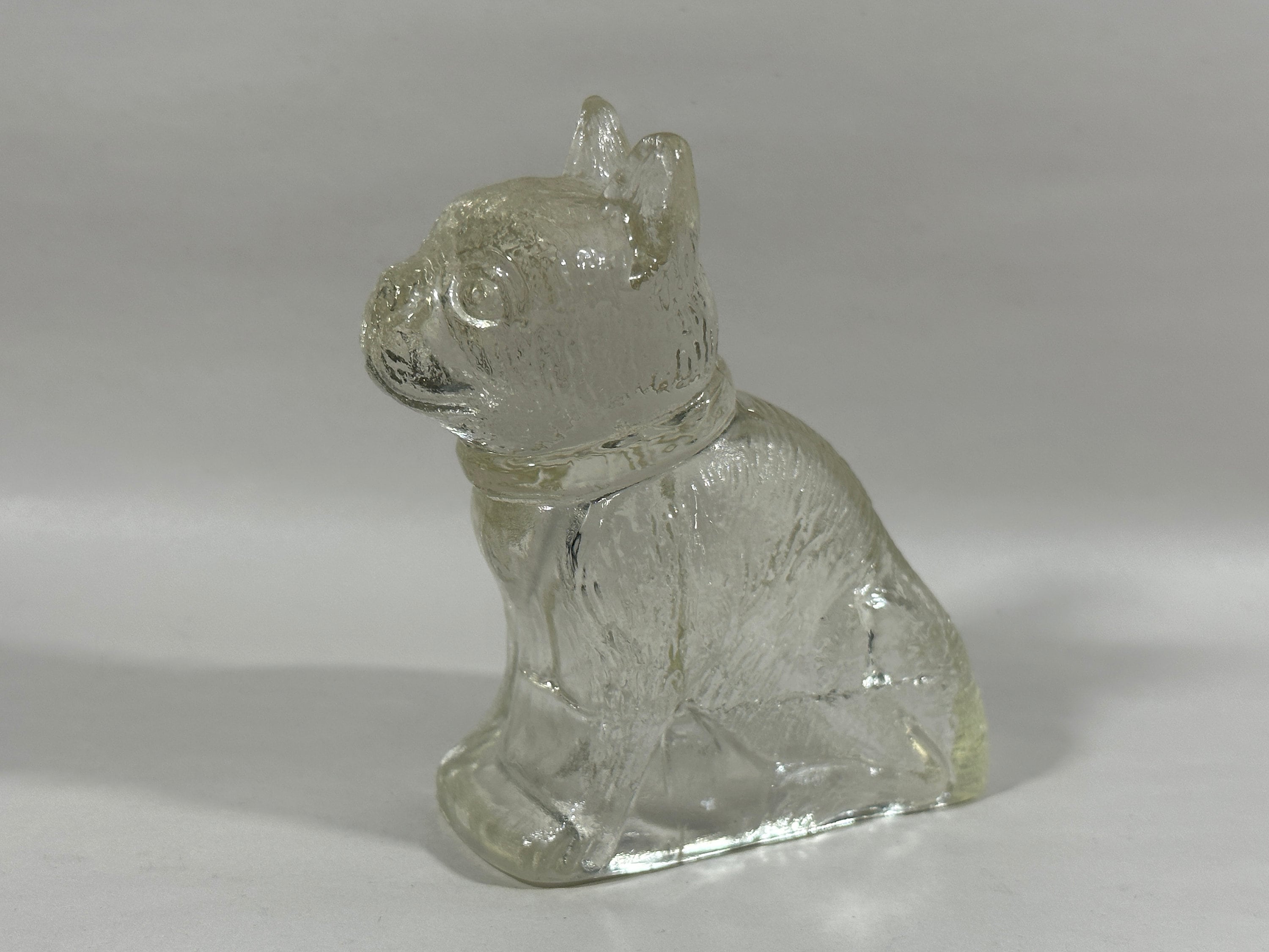 Vintage Glass French Bulldog Candy Container - Etsy