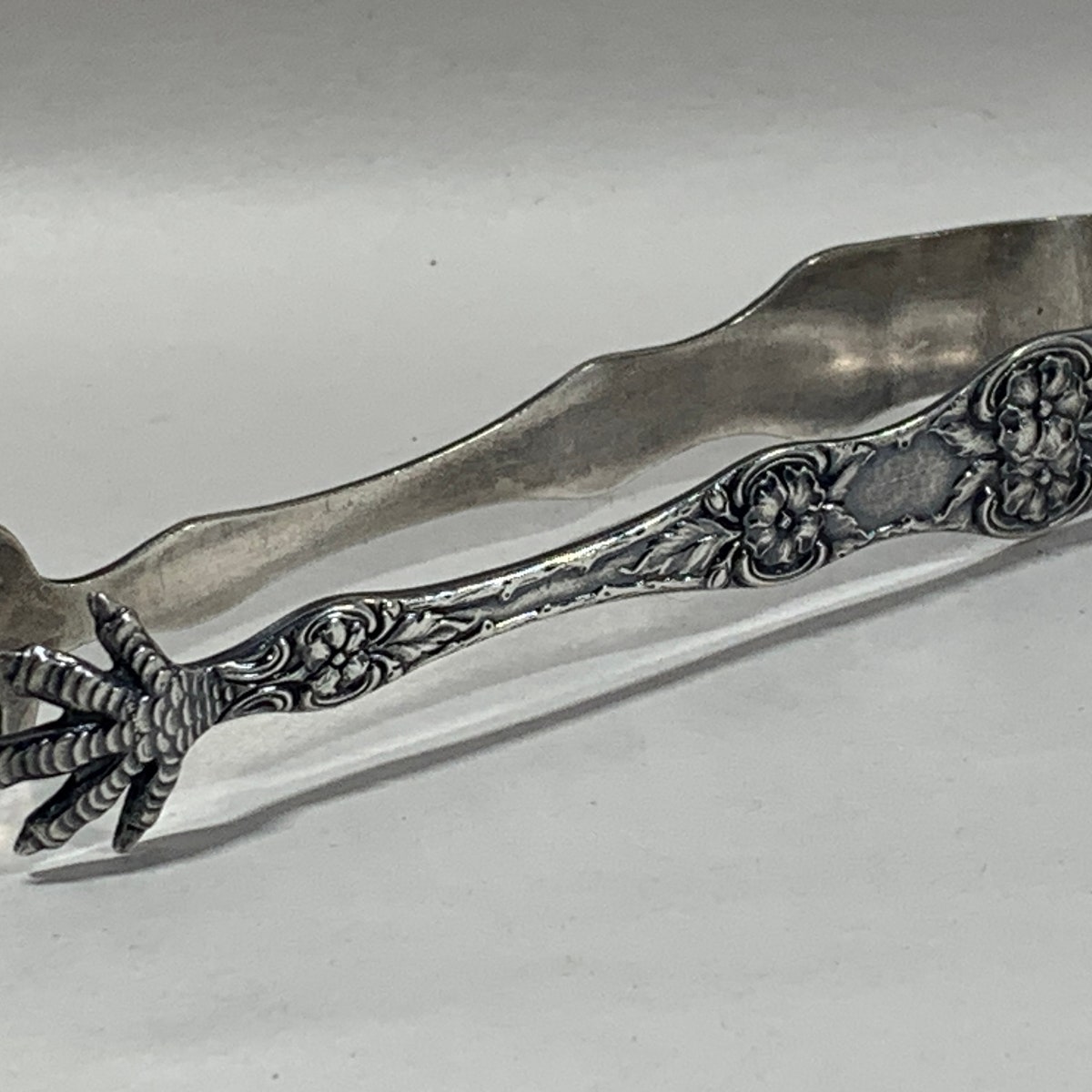 Thorvald Marthinsen Norway Plated Claw Sugar Tongs