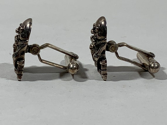 Sterling Humpty Dumpty Cuff Links - image 2