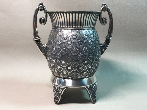 James W Tufts Boston Decorative Urn Vase Quadruple Plate Etsy
