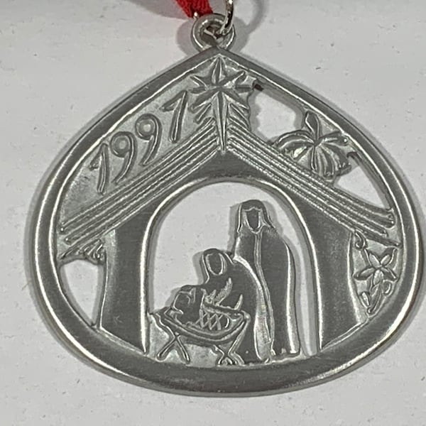 Rune Tennesmed 1997 Pewter Ornament In Box