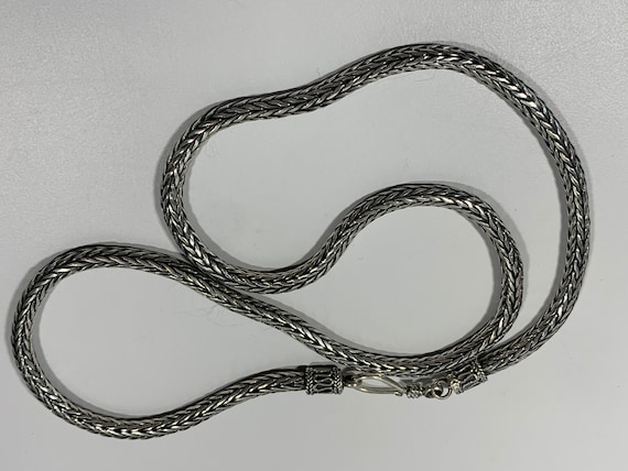 Heavy Sterling Snake Chain Necklace