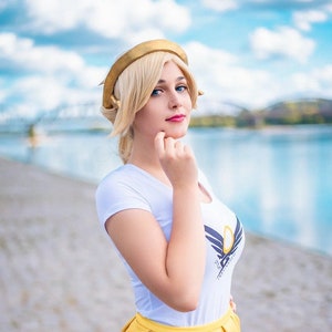 Cosplay inspired by Casual Mercy Overwatch T-Shit Skirt Blizzard Costume