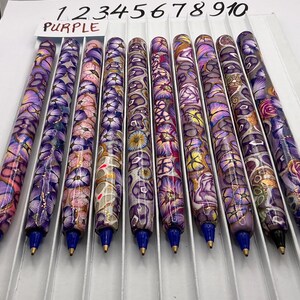 Designer Polymer Clay Cover Stift, (Lila)