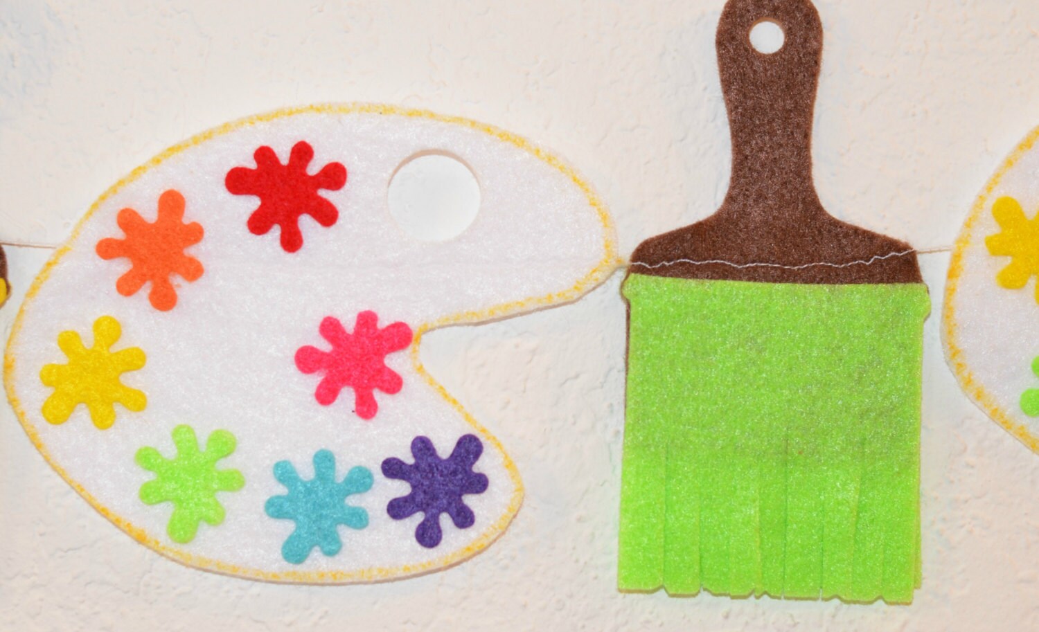 Paint party paint brush garland paintbrush garland paint Etsy