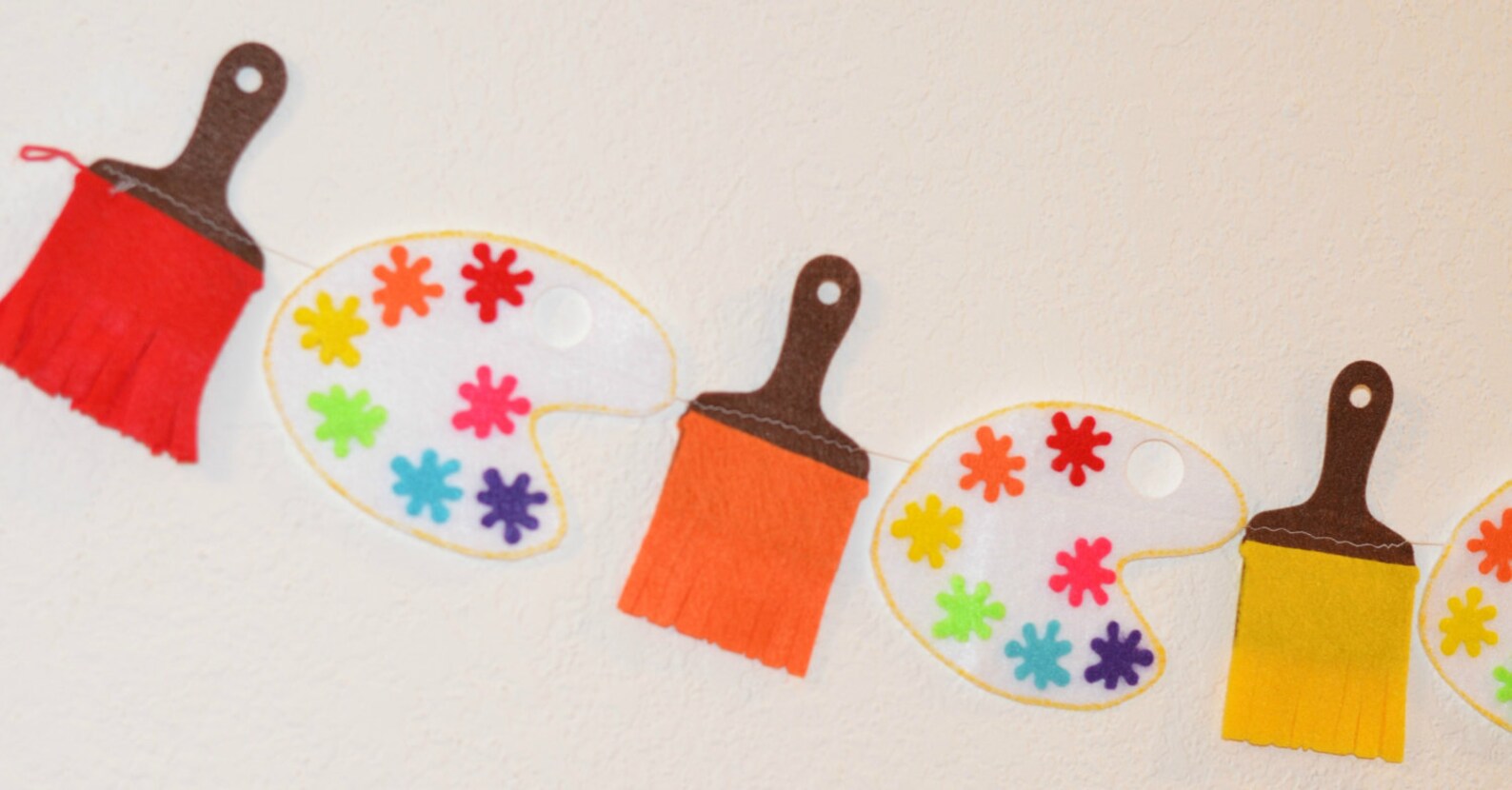 Paint party paint brush garland paintbrush garland paint Etsy