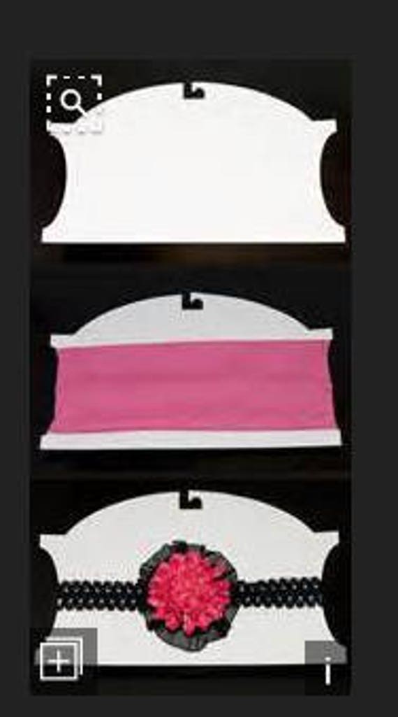 Headband display card Headband die cut display card hair bow Etsy