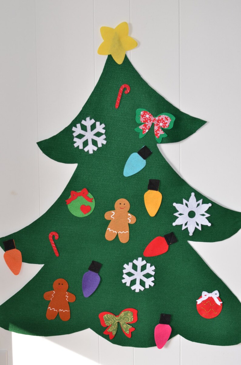 Felt Christmas Tree for pretend play todder felt tree kids Etsy