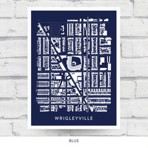 WRIGLEYVILLE CHICAGO Map Print / Neighborhood Gift - Etsy
