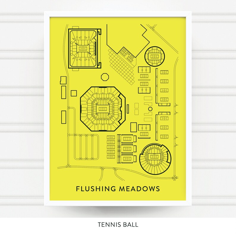 FLUSHING MEADOWS Queens Map Print / Neighborhood Gift Etsy