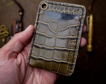 Faux Gator Flat Jack wallet