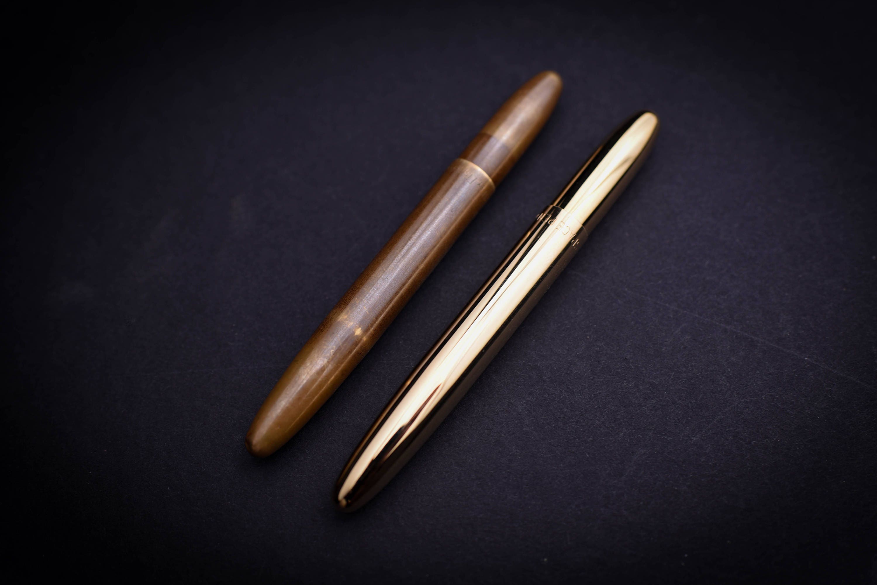 Fisher Space Pen Bullet Ballpoint Pen - Medium Point - Raw Brass