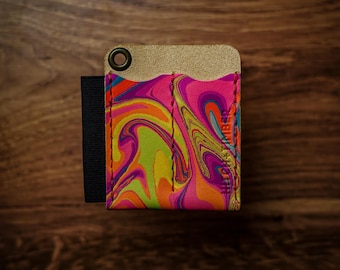 The Runt 2.0 ~ Hand Marbled Leather