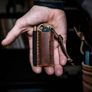 The Pocket Runt Leather EDC Pocket Slip for Everyday Carry English Tan