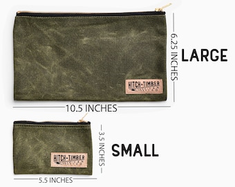 H&T Utility Pouch ~ Waxed Canvas US made
