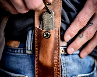 The Proper Belt Sheath - Leather EDC Knife or Tool Belt Sheath for Everyday Carry