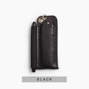 The Pocket Runt Leather EDC Pocket Slip for Everyday Carry Black