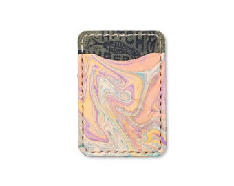 Marbled Short Fold Wallet