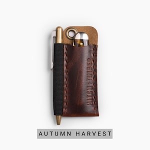 The Pocket Runt Leather EDC Pocket Slip for Everyday Carry Autumn Harvest