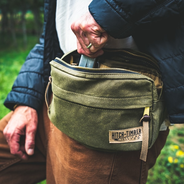 The Hip Pack - Durable Waxed Canvas Fanny Pack