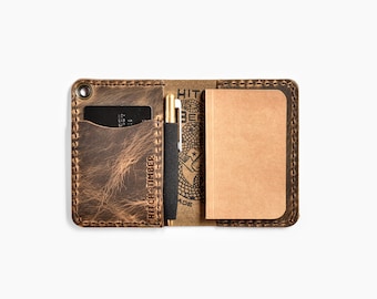 The Trucker's Hitch - Small Notebook Wallet with Pen Holder for Everyday Carry