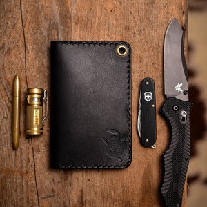 The County Fold Wallet Journal Cover Wallet Black